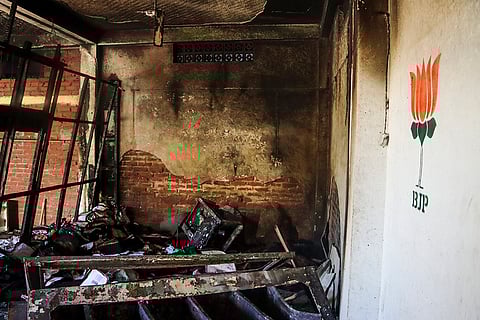 Manipur minister's house set on fire