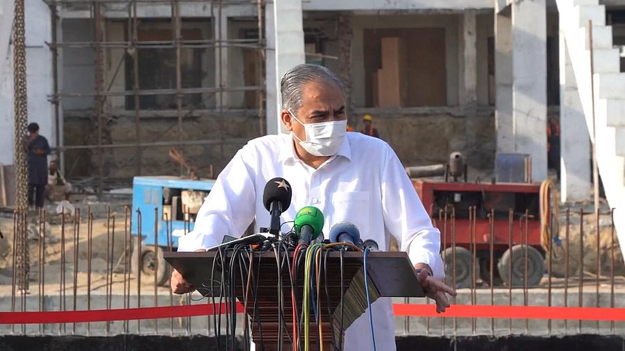 Pakistan Cricket Board chief Mohsin Naqvi addressing the media at the Gaddafi Stadium in Lahore on Monday (November 18, 2024). - X/Pakistan Cricket