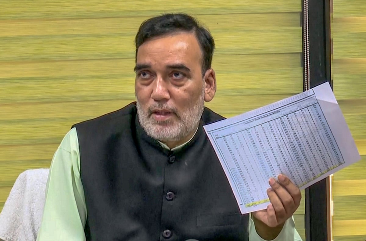 | Photo: PTI : Delhi Environment Minister Gopal Rai