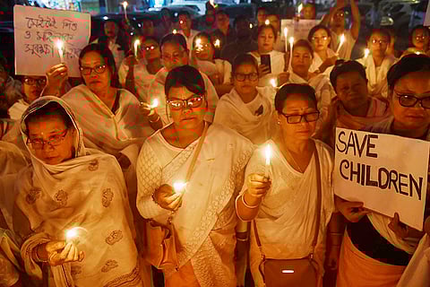Protest over killing of 6 people in Manipur