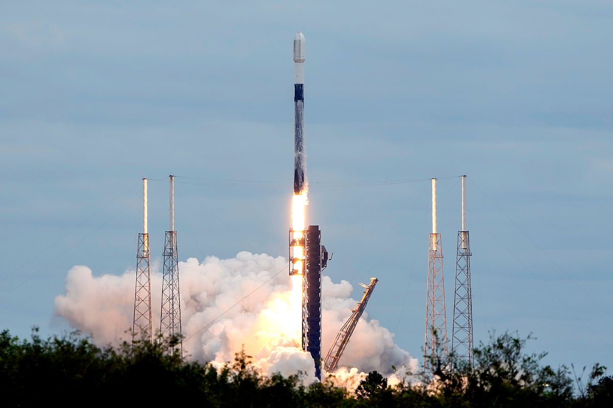 AP : Space X launches India's communication satellite GSAT-N2 with Falcon 9 rocket onboard from US.