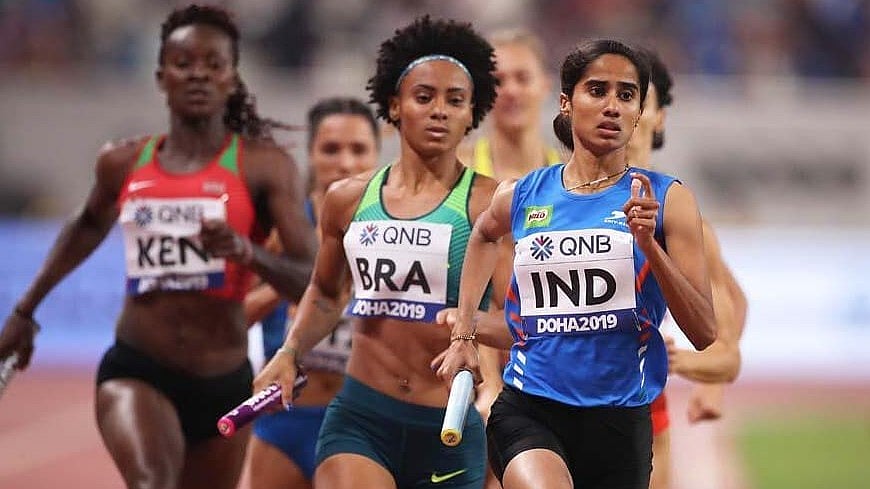 Instagram/Vismaya VK : Vismaya was a part of the Indian mixed relay team which finished seventh in the 2019 Doha Worlds.