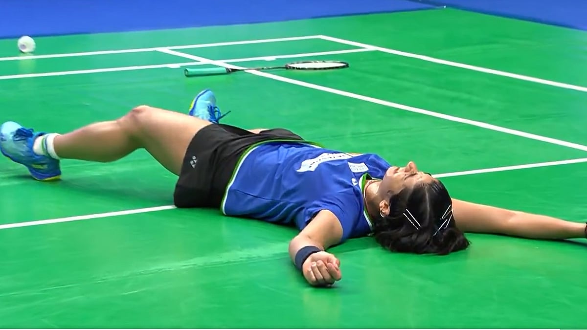Screengrab : Malvika Bansod at Hylo Open 2024. 