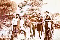 | Courtesy: Rupinder Pannu Brar : Fond Memories: Brar with her parents and their colleagues on a trip to the Ngorongoro crater, Tanzania  