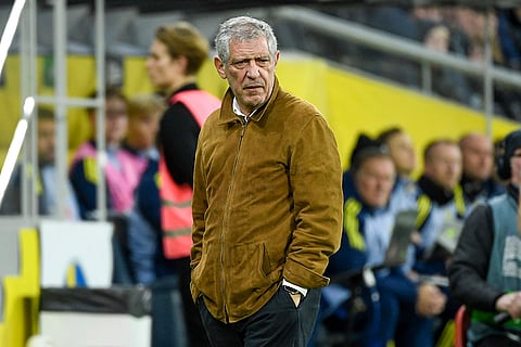 Nations League Soccer: Azerbaijan's head coach Fernando Santos