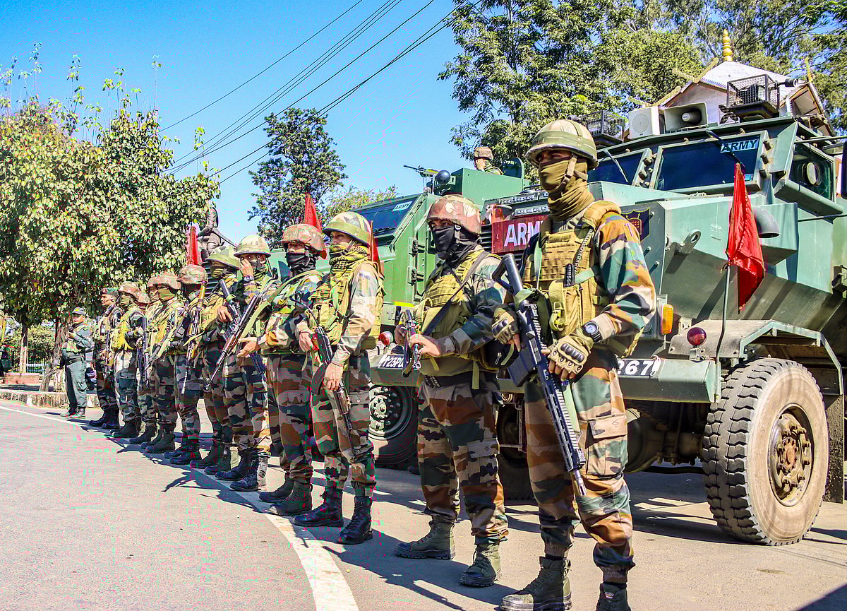 PTI : Security personnel deployed to maintain law and order in Manipur