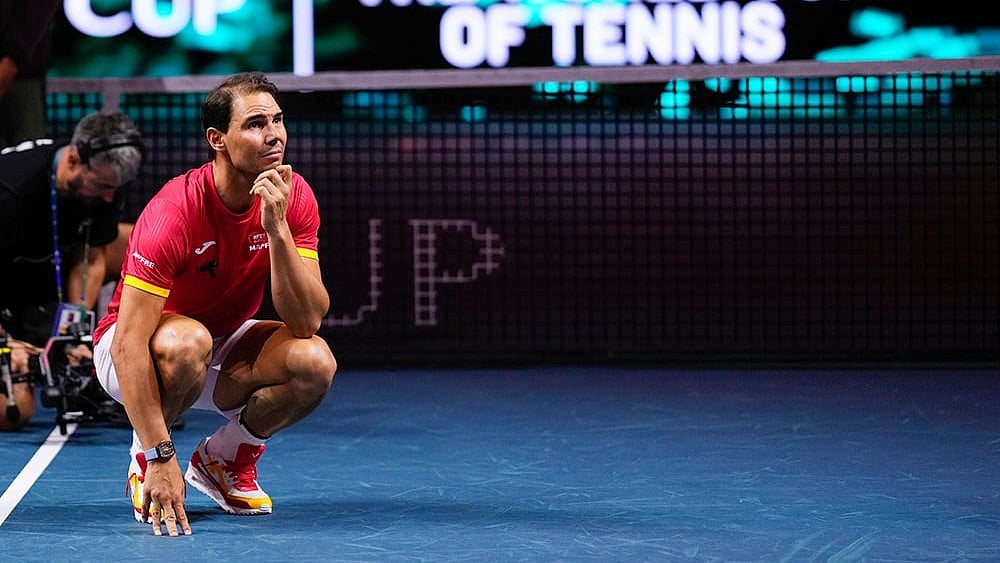 Davis Cup 2024 Finals Rafael Nadal Breaks Down In Tears As Family, Fans Give Him Standing