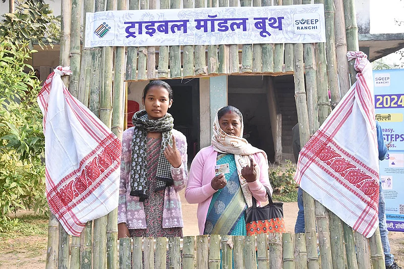 Voting for Jharkhand Assembly polls-2nd phase_Tribal Model Booth