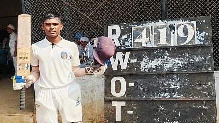 ayush shinde in harris shield X