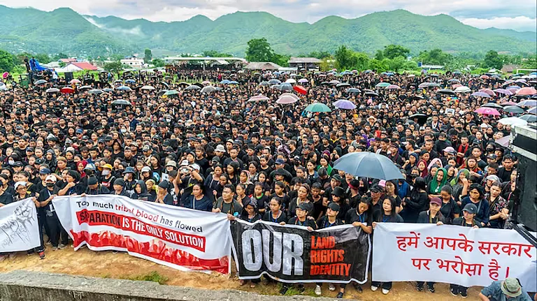 Rally in Manipur - PTI