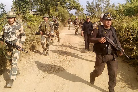 Security in different parts of Manipur