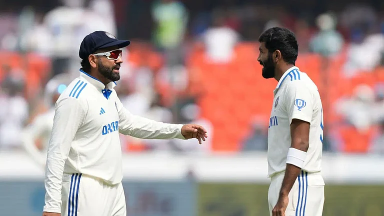 India Test captain Rohit Sharma and vice-captain Jasprit Bumrah. - Photo: X | Tanuj Singh