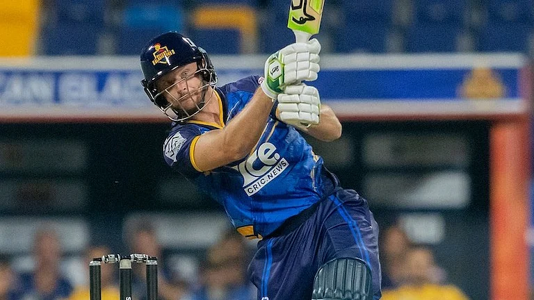 Jos Buttler smashed an unbeaten 62 off 24 for Deccan Gladiators. - Special Arrangement
