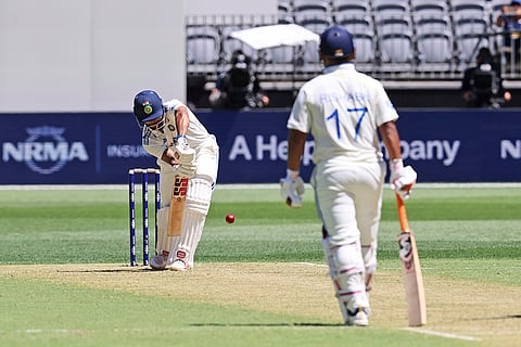 IND Vs AUS 1st Test, Day 1: India's Nitish Kumar Reddy bats during play