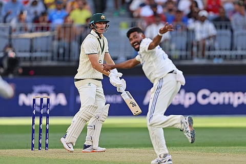 IND Vs AUS 1st Test, Day 1: India's Mohammed Siraj appeals successfully for the wicket of Australia's Marnus Labuschagne