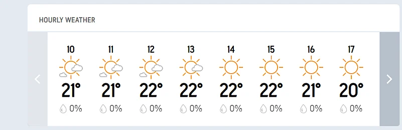 IND Vs AUS, 1st Test Day 1 Hourly Weather Forecast.