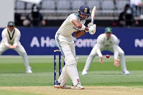 IND Vs AUS 1st Test, Day 1:  India's Devdutt Padikkal bats during play