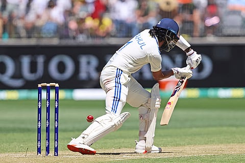 IND Vs AUS 1st Test, Day 2: India's KL Rahul bats