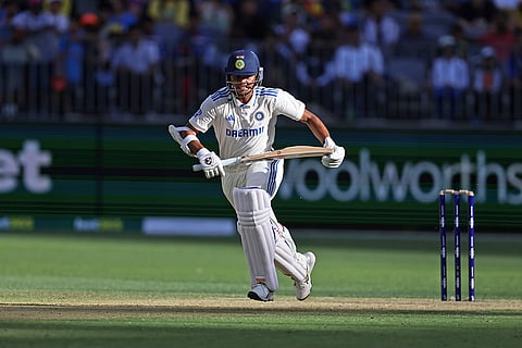 IND Vs AUS 1st Test, Day 2: India's Yashasvi Jaiswal runs between the wickets
