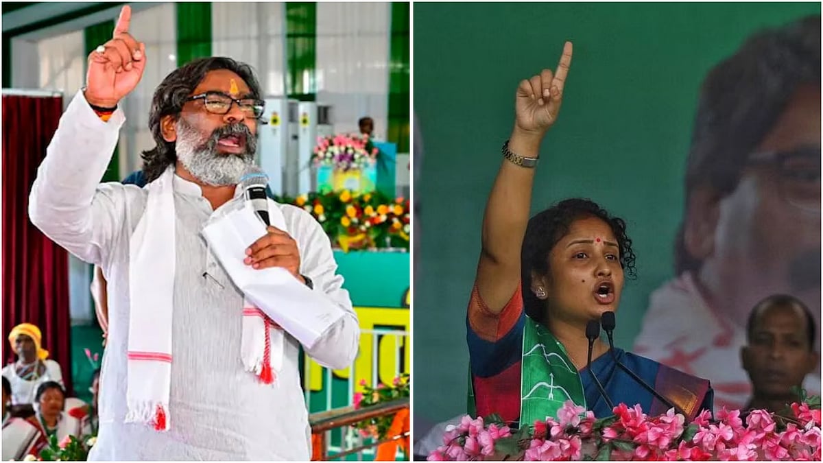 | Photo: PTI : Hemant Soren, Kalpana Soren Emerge Victorious As JMM Retains Control