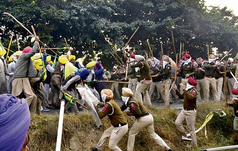 Farmers In Bathinda Village Clash With Police Over Land Compensation For Expressway Project