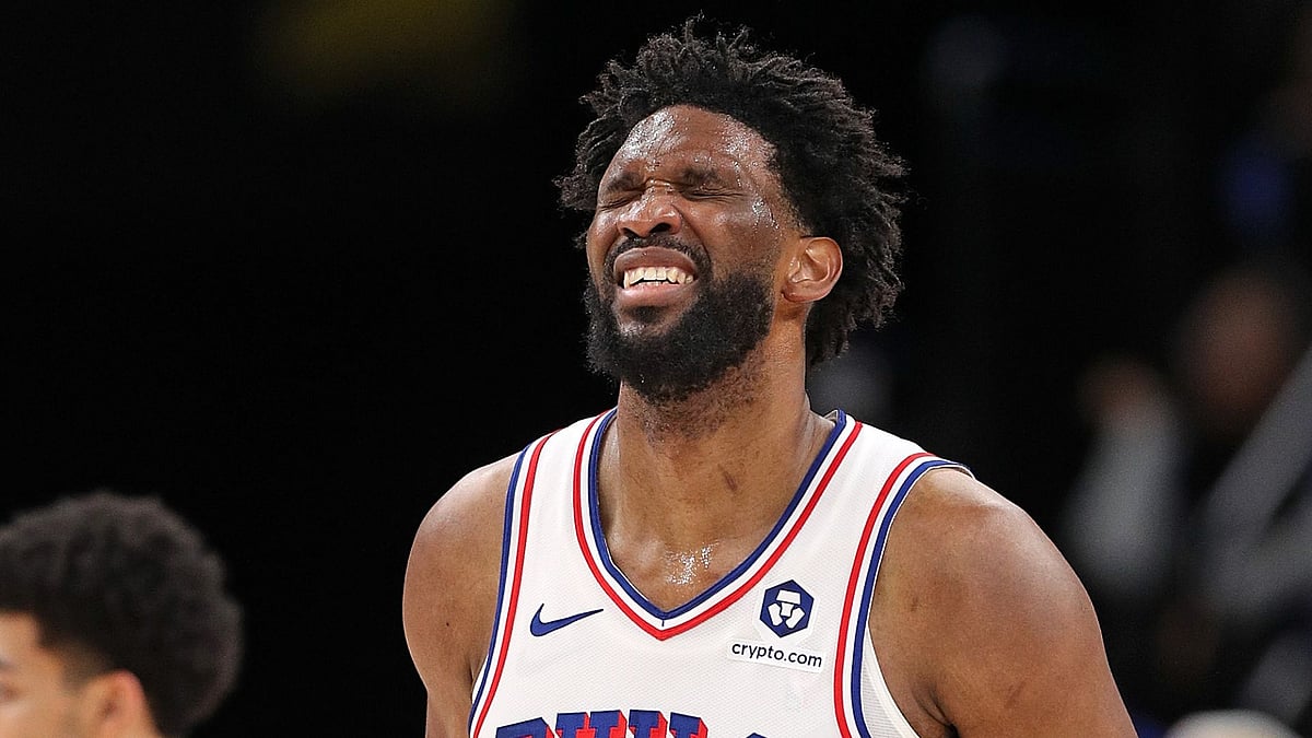 Embiid is sidelined with a knee injury