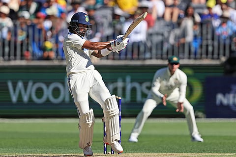 IND Vs AUS 1st Test, Day 2: India's KL Rahul plays a shot