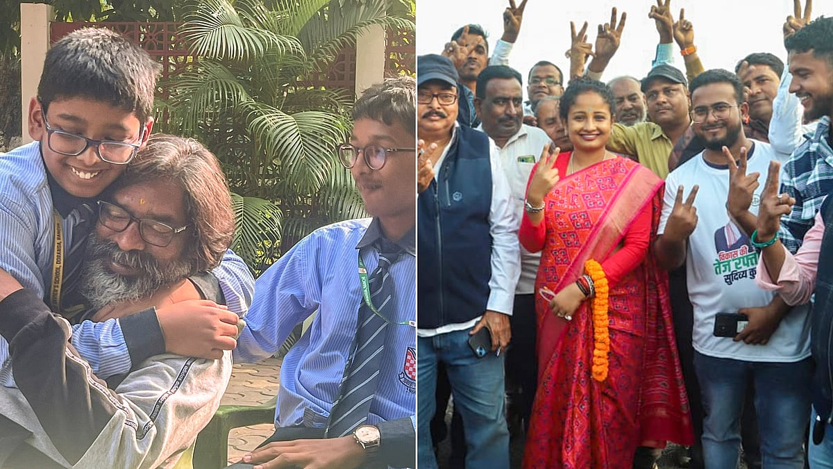 Massive win for Jharkhand Mukti Morcha under leadership of Hemant Soren In Jharkhand. Kalpana Soren's efforts bring results. - PTI