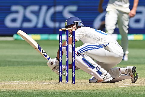 IND Vs AUS 1st Test, Day 2: India's Yashasvi Jaiswal ducks to avoid a bouncer from Australia's Josh Hazlewood
