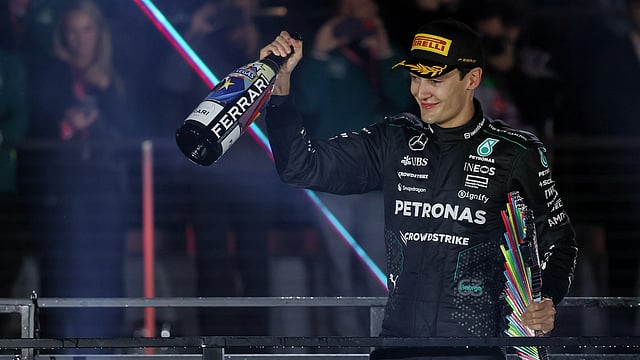 George Russell Relieved As Mercedes Clinches Stunning One-Two At Las Vegas Grand Prix