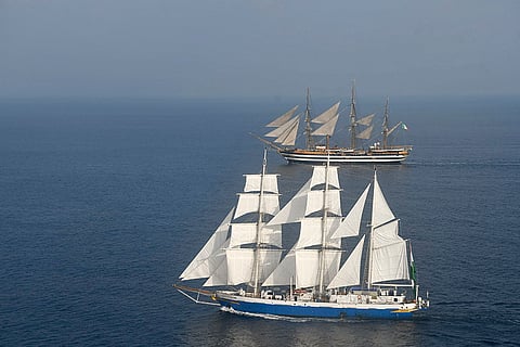 NS Tarangini and Amerigo Vespucci