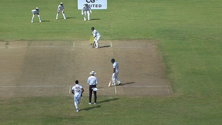 X/Windies Cricket : Action from the third day of the first Test between West Indies and Bangladesh in Antigua.