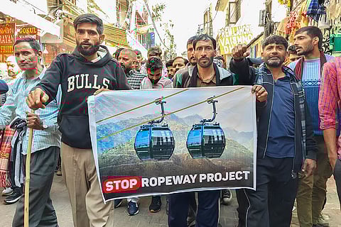 Protest against Vaishno Devi ropeway project