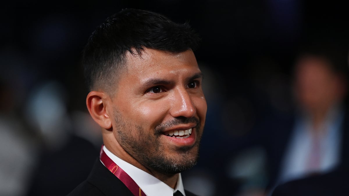 Former Manchester City striker Sergio Aguero