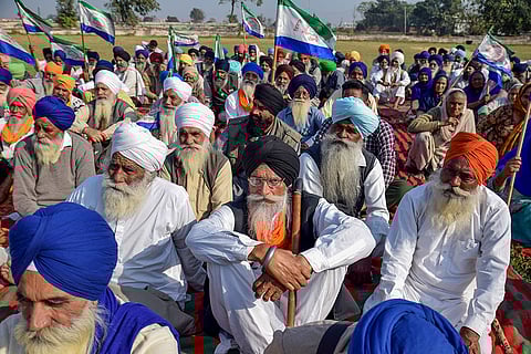 Farmers protest in Amritsar