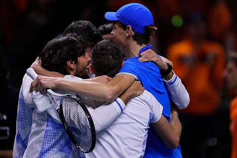 Netherlands Spain Italy Tennis Davis Cup