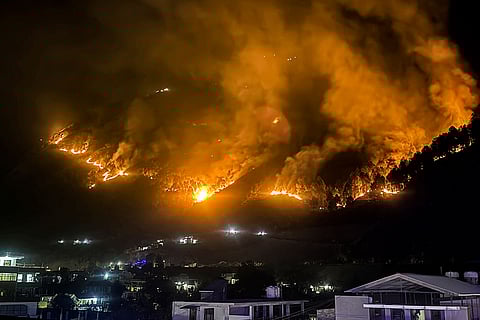 Forest fire in HP's Kullu