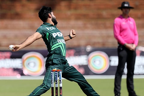 ZIM vs PAK 2nd ODI: Pakistan's Aamer Jamal bowls