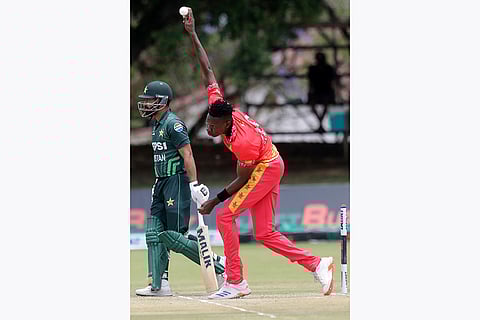 ZIM vs PAK 2nd ODI: Zimbabwe's Blessing Muzarabani bowls