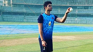 Instagram/Arjun Tendulkar : File photo of Goa cricketer Arjun Tendulkar.