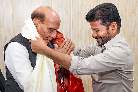 Rajnath Singh meets Revanth Reddy