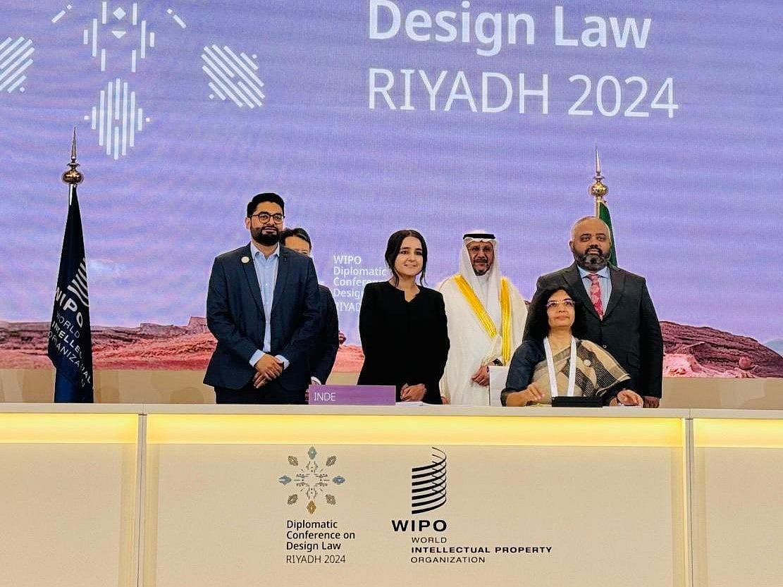 X/@DPIITGoI : India Signs Riyadh Design Law Treaty |