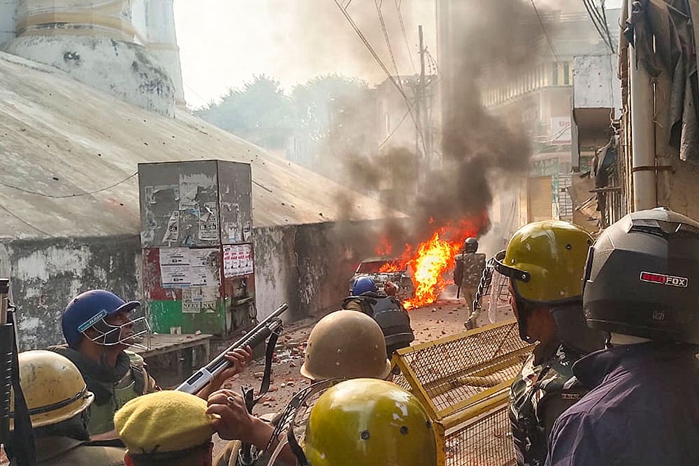 | Photo: PTI : Violence In Sambhal Over Mosque Survey