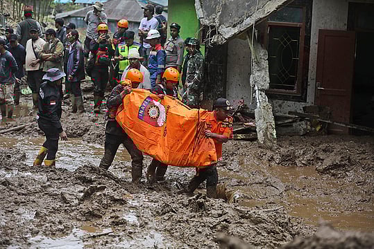 In Photos: Landlside, Flash Flood Batter Indonesia