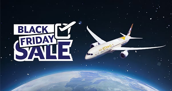 Take Off With Up To 20% Off Flights During Etihad Airways' Black Friday Sale!