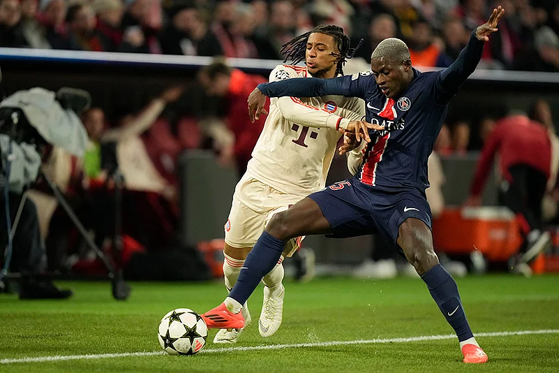 UEFA Champions League soccer FC Bayern and Paris Saint Germain football gallery: Michael Olise