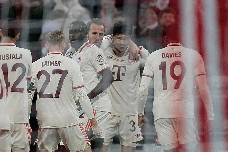 UEFA Champions League soccer FC Bayern and Paris Saint Germain football gallery: Kim Min-jae