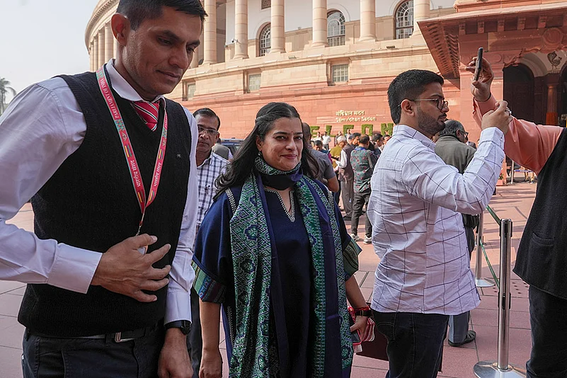 BJPs Shruti Choudhry at Parliament House