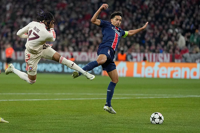 UEFA Champions League soccer FC Bayern and Paris Saint Germain football gallery: Marquinhos