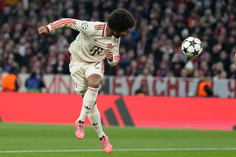 UEFA Champions League soccer FC Bayern and Paris Saint Germain football gallery: Serge Gnabry